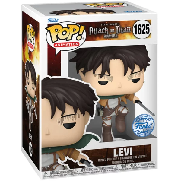 Funko POP Attack on Titan Falling levi exclusive 1625