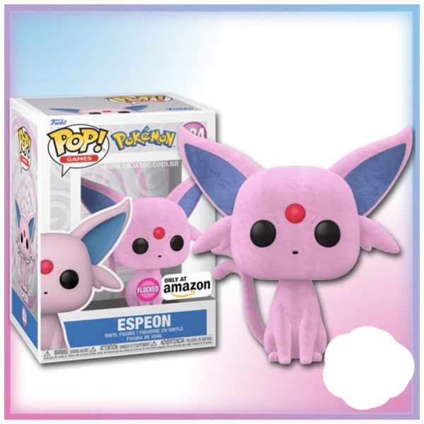 FUNKO POP POKEMON ESPEON FLOKED ESPECIAL AMAZON 884